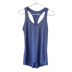 C9 Champion Purple Blue Stripe Racerback Activewear Tank Top Size Med EUC #M-071